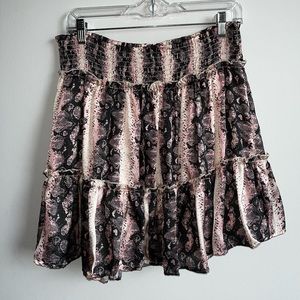 Cute snakeskin pink/black skirt!